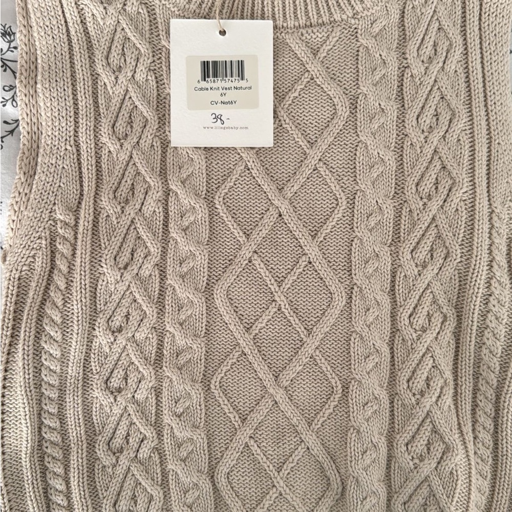 Cable Knit Vest